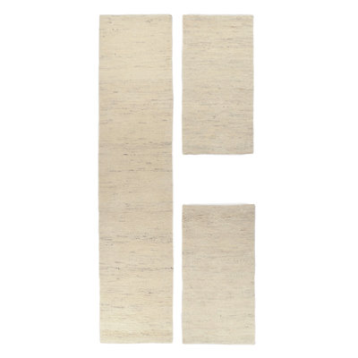 Hand Knotted Wool Beige Indoor Rug