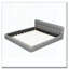 Très grand lit plateforme tapissier avec tissu épais-430098942