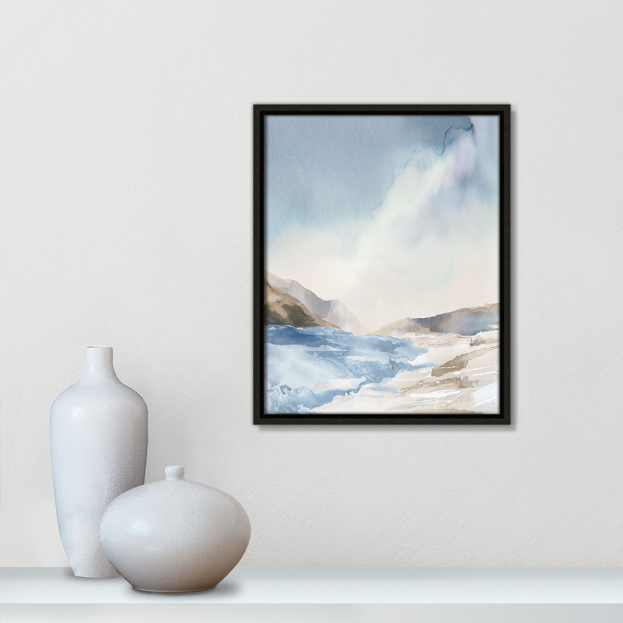 Mystic Shores Print by Mystic Shores, 15.5" H x 12.5" W, Espresso