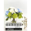Hortensia avec pivoine, rose et baies vertes, arrangement de fleurs artificielles 