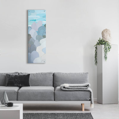  'Chiang Mai Vert 3' by Coco Good Acrylic Glass Wall Art, 16" x 48"