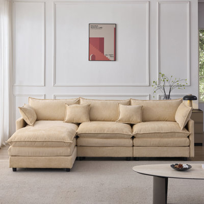Modular 3 Seater with Ottoman by Ophelia & Co.