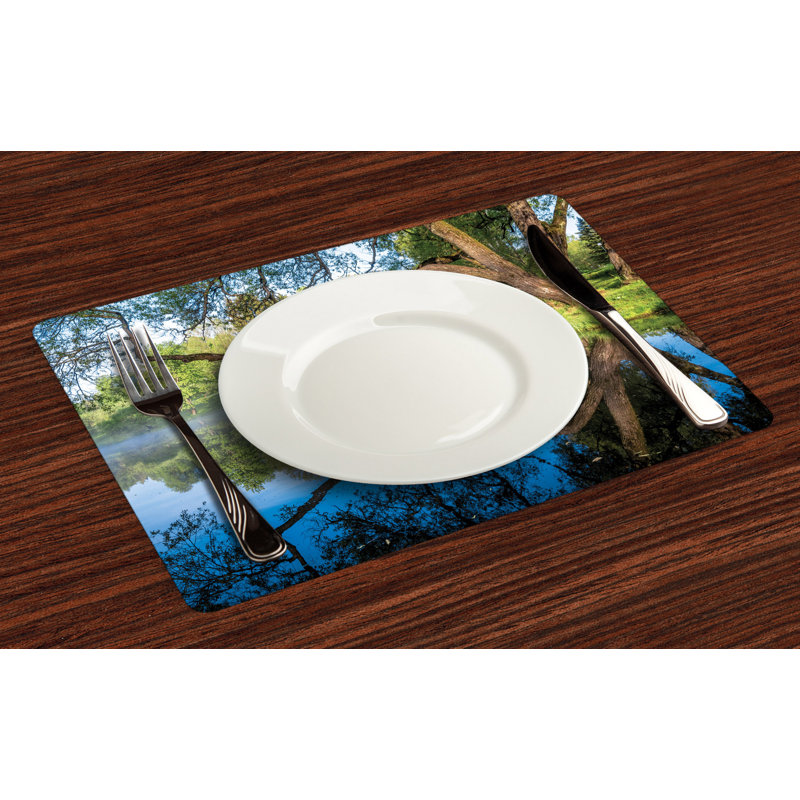 Polyester Floral Rectangle Placemat