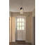 Roderick 1-Light Amber Black Cylinder Pendant