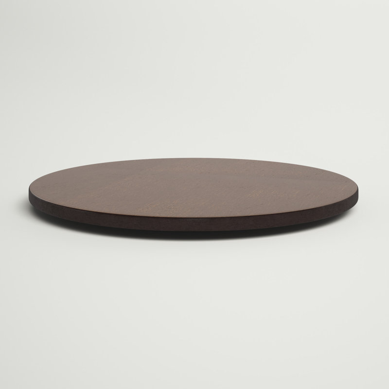 Three Posts™ Middlebrooks Manufactured Wood Lazy Susan, Espresso