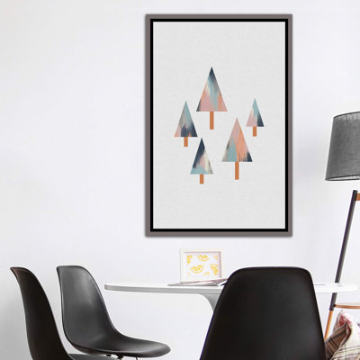 Pastel Trees - impression d'art graphique
