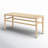 Mosquera Solid Wood Bench