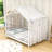 House Bed With Slats And Safety Railings-723540005-723540004
