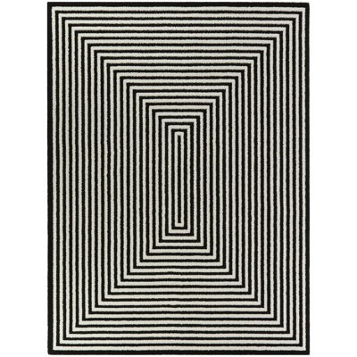 Tapis noir / blanc Pangle