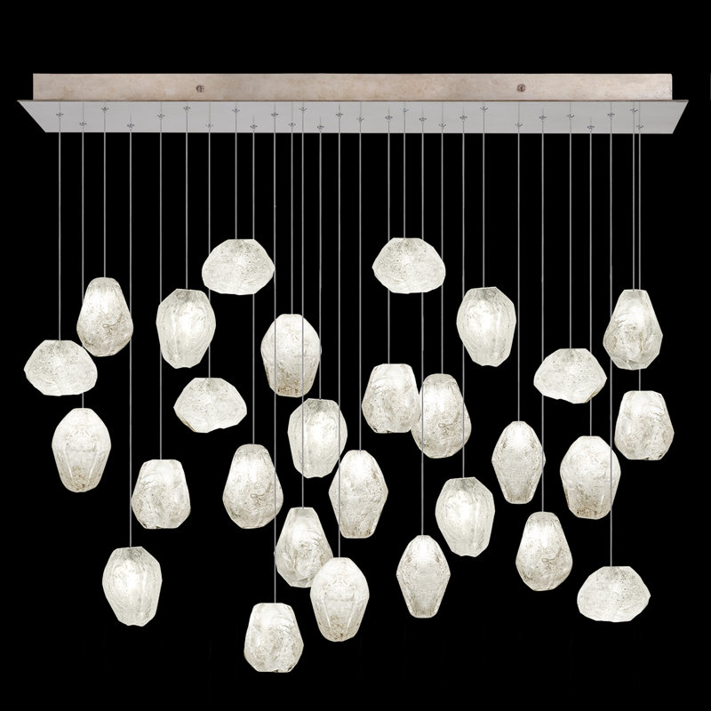 Luminaire suspendu naturel 54 po Natural Inspirations, Doré