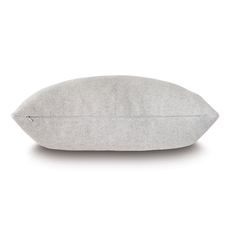 Alroy Lumbar Pillow Cover & Insert, Heather Gray