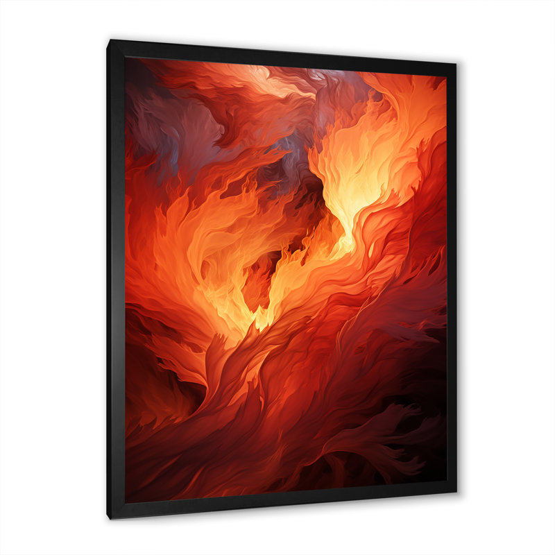 «Pentecost Flames Of Christianity - Christianity Wall Art Living Room», Cadre photo noir, H 32 po x l 16 po x P 1 po