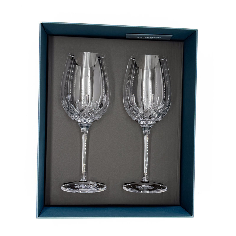 Waterford 1058182 Lismore Essence Goblets, 22flo, Set of 2, Clear Color