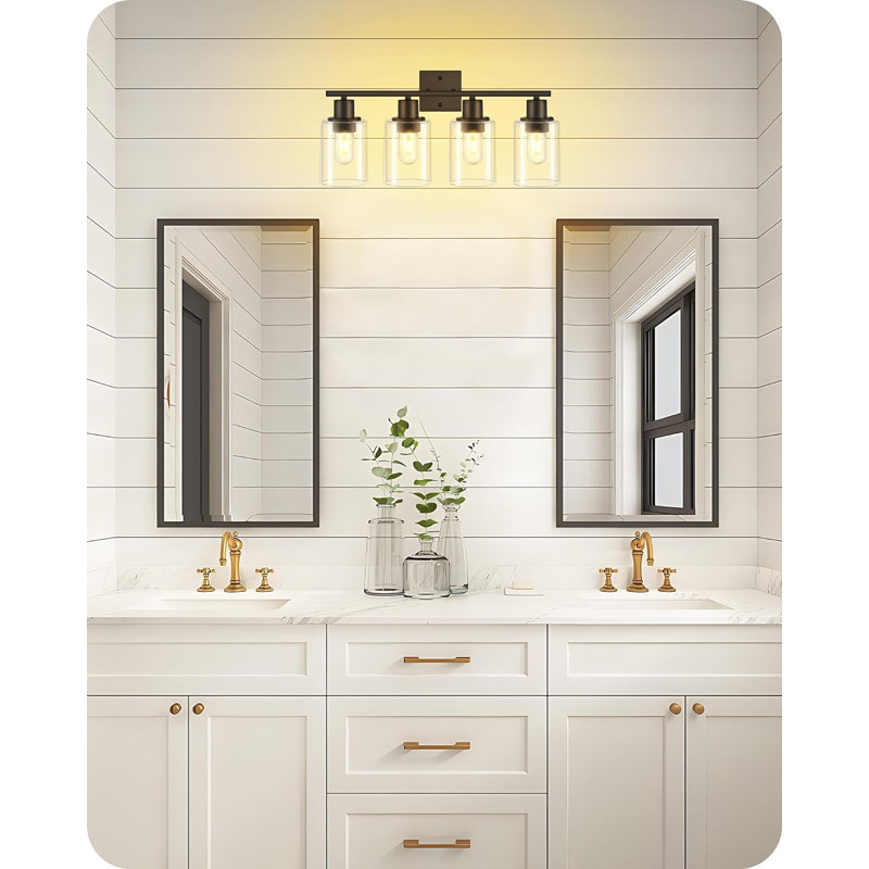 Aalana 4 - Light Dimmable Vanity Light, Matte Black