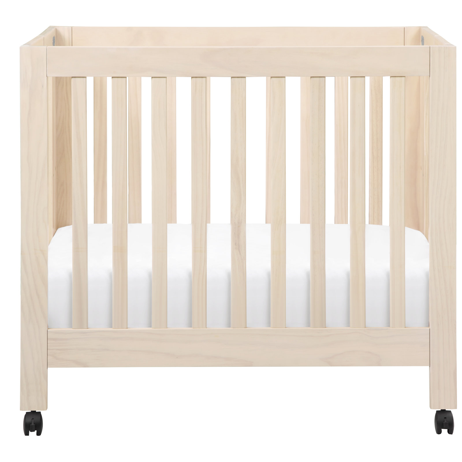 2-Piece Mini Nursery Furniture Set, White/Washed Natural