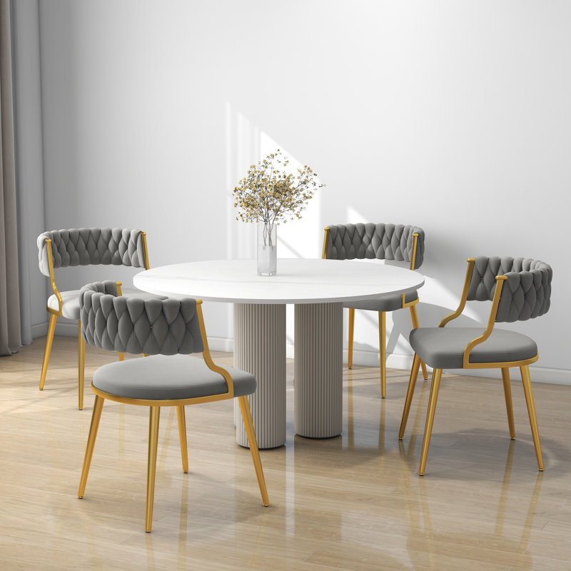 Christal Upholstery Dining Chair, Grey