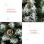Sapin de Noël enneigé 6 pi avec des branches réalistes, 61 pommes de pin et 800 pointes
