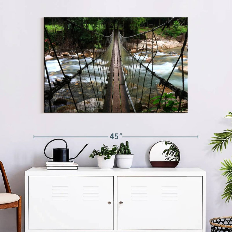 Lilie Steep Rope Bridge, 26" H x 39" W