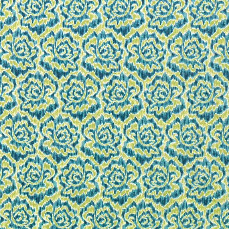 Tissu Beau Monde, Turquoise / vert
