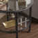 Jordyan 24" Glass And Distressed Iron Round End Table With Shelf