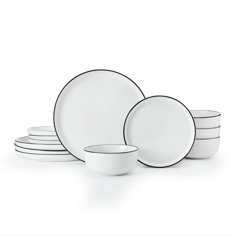 Mikasa Limestone Porcelain Dinner Set, White