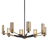 , 8 Pilsen - Chandelier - Modern Bronze And Aged Brass - Plated Brass