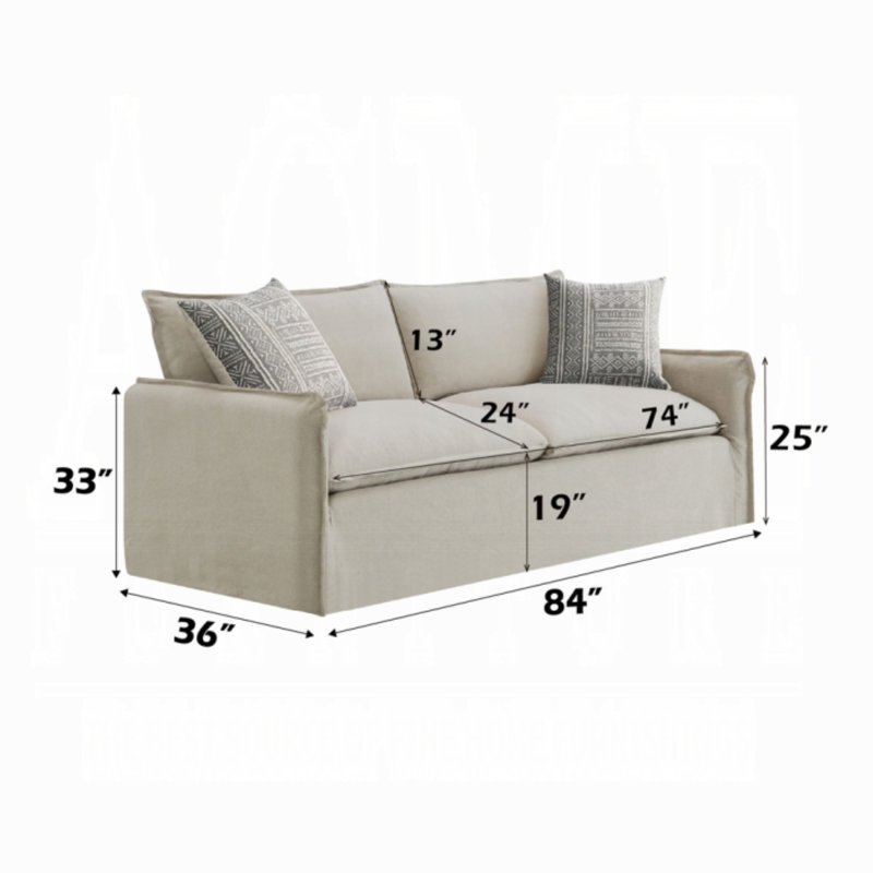 Lou Sofa w/2 Pillows