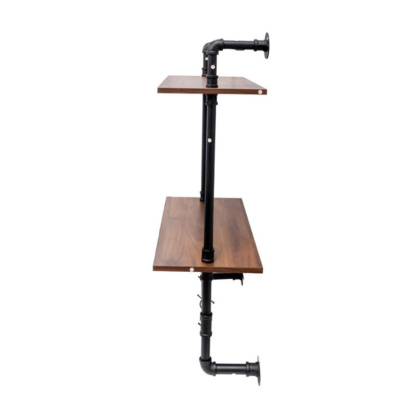 Wall Mounted Shelves with 3 hooks