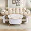 Table basse ronde avec 2 tiroirs-1539165383