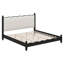 Lit plateforme avec tête de lit tapissier festonnée, structure en bois-1204083964-1204083962