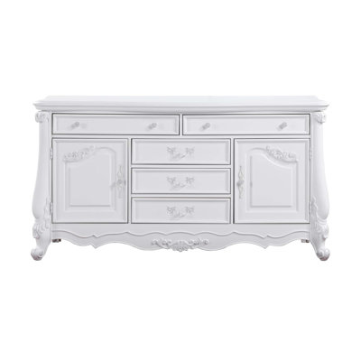 Metsky 6-Drawer Dresser with Scroll Legs by House of Hampton