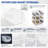 Sorbus 10 Pack Medium Open Front Stackable Garage Storage Bin – Heavy Duty Plastic Organizer Tote for Tools, Hardware & Shelving-130944088