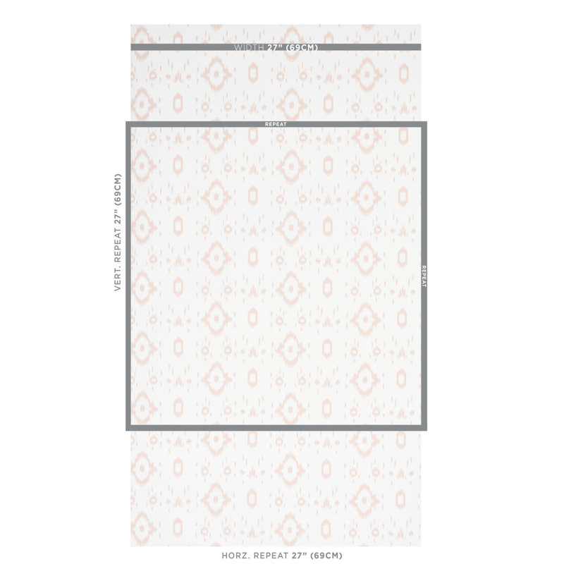 Tabitha Wallpaper, Quiet Pink