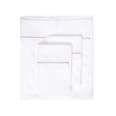 Ensemble de literie à broderie simple 1000 fils