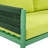 French Country 4 Patio Furniture - Thick Cushioned & With Glass Table  Fluorescent Yellow Conversation Covers Tempered-1435446110