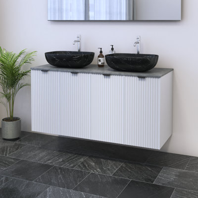Lissia 47.2'' Double Bathroom Vanity with Top