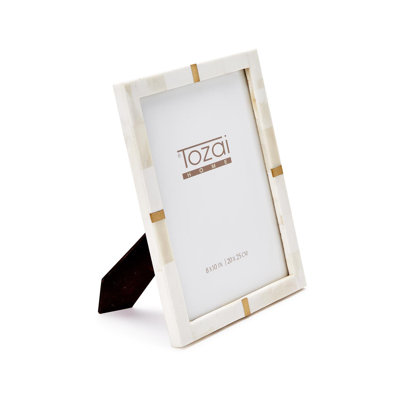 Bone And Brass Photo Frame