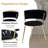 Modern Round Pedestal Dining Set with Weaven Velvet Dininig Chair-798866261-798866259-798866214