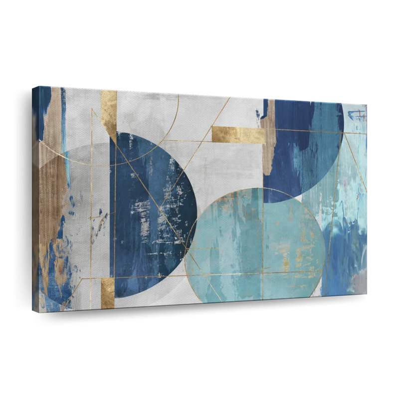 Impression sur toile de formes flottantes, H 30 po x l 20 po x P 1,25 po