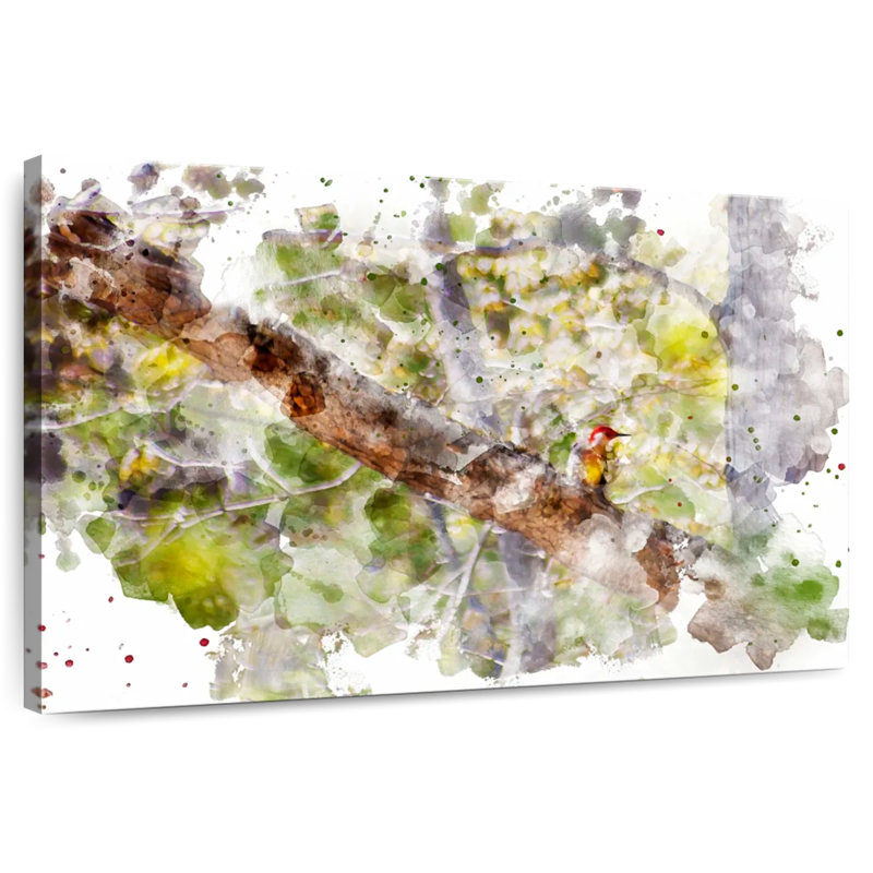 Oiseau de forêt sauvage Avery, H 34 po x l 51 po