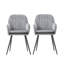 43.5cm H Velvet Upholstered Upholstered Back Armchair-66743935