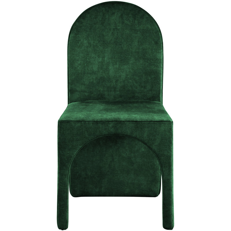 Carpathia 18.5'' H Velvet Upholstered Side Chair, Green Velvet