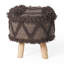 TABOURET EN LAINE ET COTON 16 x 16