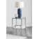 Keir Round Glass Top End Table with Storage