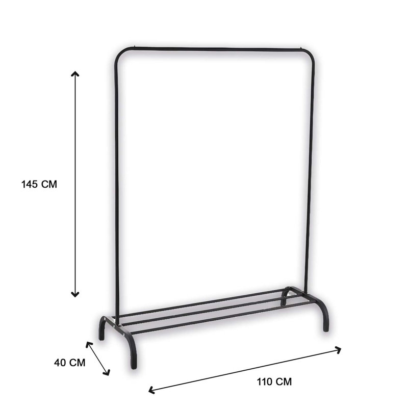 Bonhill 110cm Clothing Rack, Black