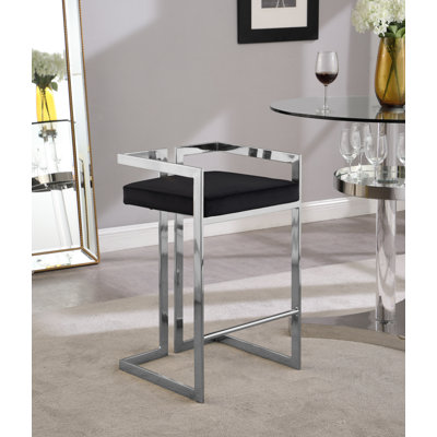 Isam Upholstered Counter Stool with Metal Frame