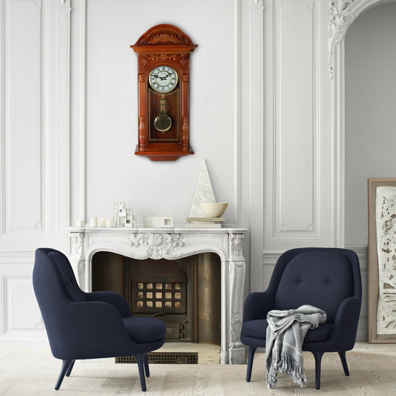 Solid + Manufactured Wood Wall Clock