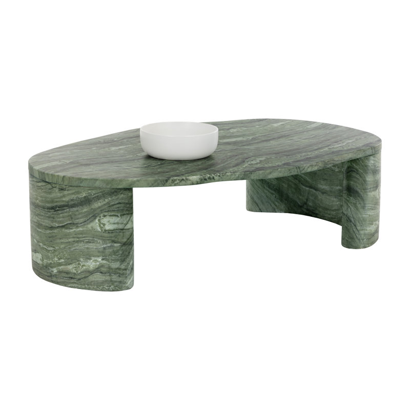 TABLE BASSE SAVINAH - ASPECT MARBRE - SAUGE