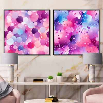 Dahna - Abstract Shapes Square Collage Set Of 2