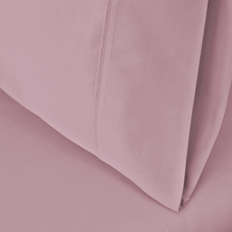 Edmont Certified Egyptian Cotton 530 Thread Count Solid Pillowcase, King, Lavender